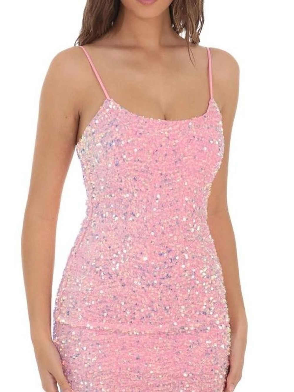Lucy in the Sky Pink Sequin Mini Dress